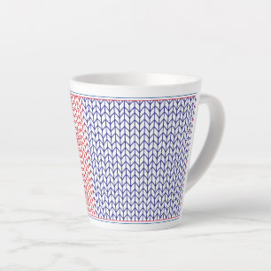 CANECA DE CAFÉ LATTE CANECA DE LATTE AMERICAN KNIT