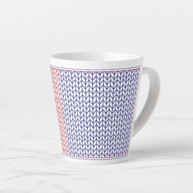 CANECA DE CAFÉ LATTE CANECA DE LATTE AMERICAN KNIT (Ângulo direito)