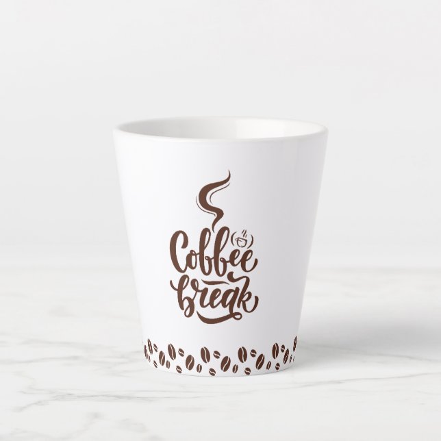 Caneca De Café Latte Caneca de latte Coffee break (Frente)