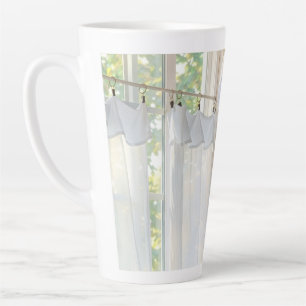 Caneca De Café Latte Caneca de Latte Cortina ao Vento
