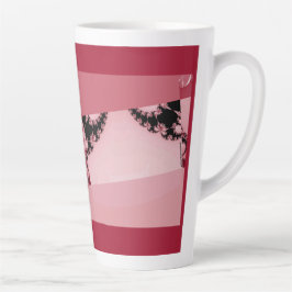 Caneca De Café Latte Caneca de latte cremoso de jardim fractal