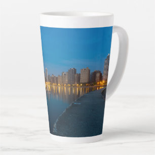 Caneca De Café Latte Caneca de Latte da Paisagem Urbana do Norte de Chi