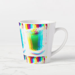 Caneca De Café Latte Caneca de Latte de Bebida Primária Arco-Íris Popar
