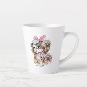 Caneca De Café Latte Caneca de Latte de Cachorrinho