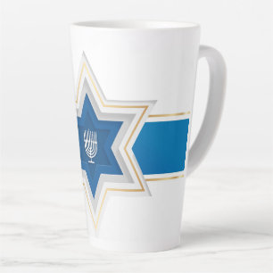 Caneca De Café Latte Caneca de Latte de Hanukkah