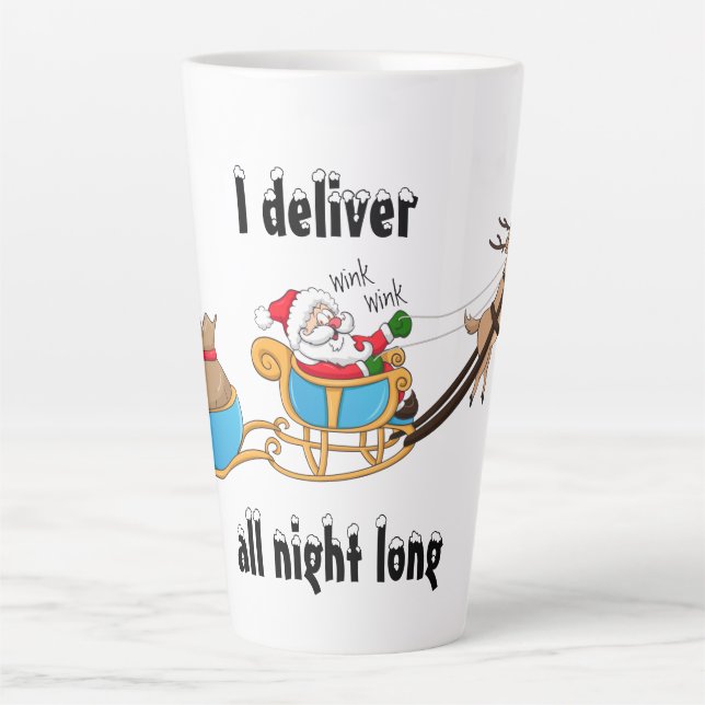 Caneca De Café Latte Caneca de latte de Natal (Frente)