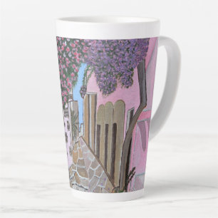 Caneca De Café Latte caneca de latte de Santorini Grécia