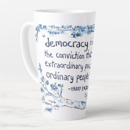 Caneca De Café Latte caneca de latte Democracia Para o Povo