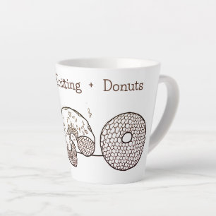 Caneca De Café Latte Caneca de Latte DONUTS DE TRICÔ