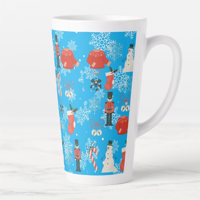Caneca De Café Latte caneca de latte estilo natalino (Direita)