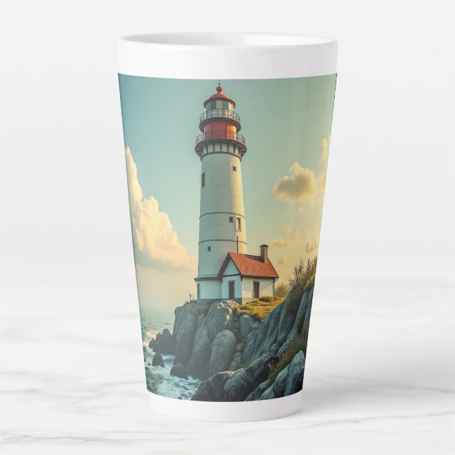 Caneca De Café Latte Caneca de Latte (Farol) (Frente)