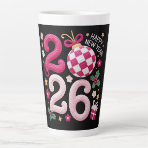 Caneca De Café Latte Caneca de Latte - Feliz Ano Novo 2026