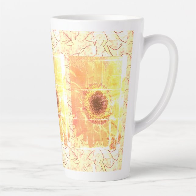 Caneca De Café Latte Caneca de Latte - Girassol Vendredi (Direita)