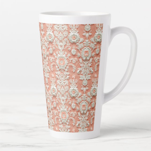 Caneca De Café Latte Caneca de Latte Grande Cerâmica com Efeito de Rend (Direita)