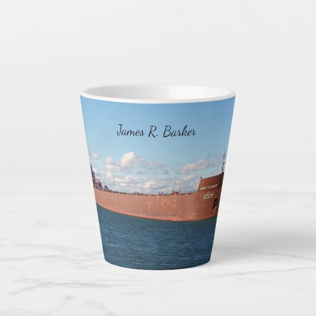 Caneca De Café Latte caneca de latte James R. Barker (Frente)