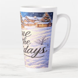 Caneca De Café Latte Caneca de Latte 'Lar para as Festividades'