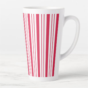 Caneca De Café Latte Caneca de latte listrada de hortelã grande