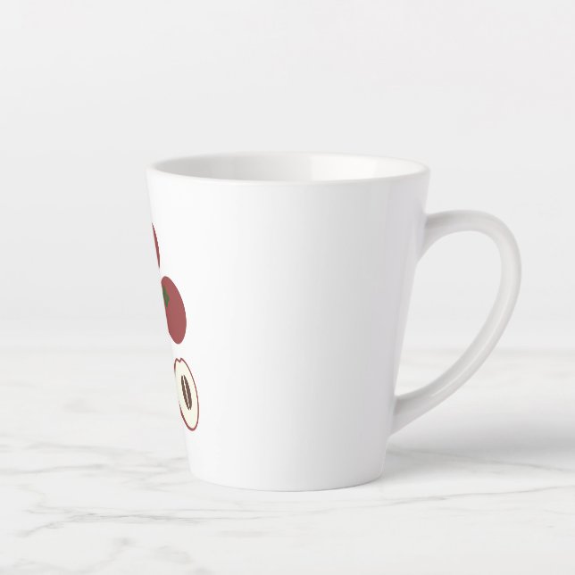 Caneca De Café Latte Caneca de Latte Maçã Velvet (Direita)