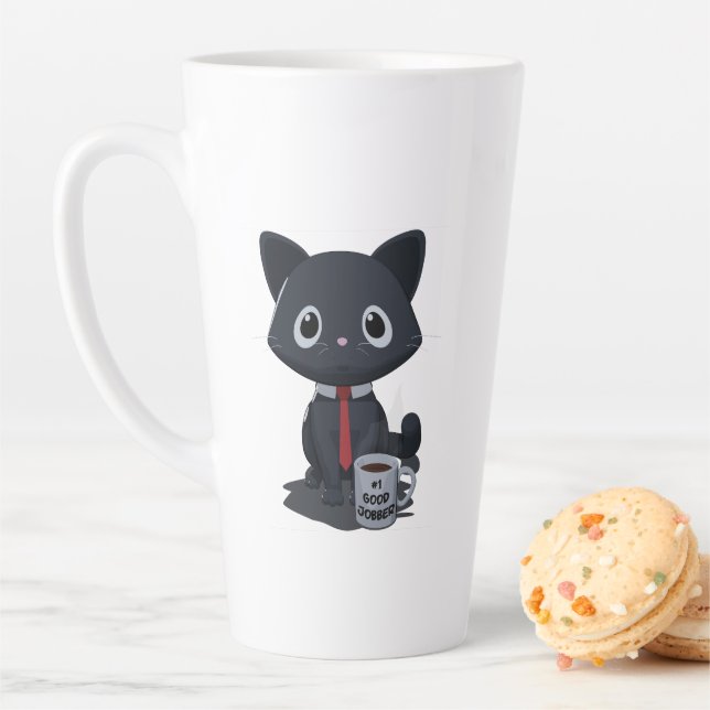 Caneca De Café Latte Caneca de Latte para Gato Profissional Número Um (In Situ)