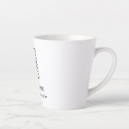 Caneca De Café Latte Caneca de latte para promoção de site de negócios