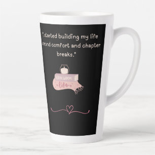Caneca De Café Latte Caneca de Latte para Vida de Leitura Aconchegante