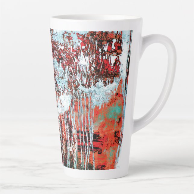 Caneca De Café Latte Caneca de Latte – Pulso de Corrosão (Direita)