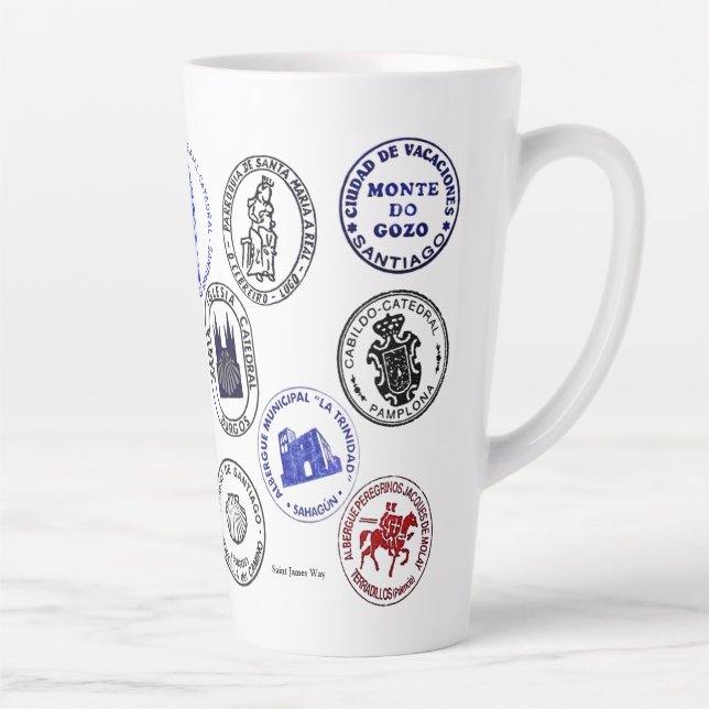 Caneca De Café Latte Caneca de Latte Saint James Way (Direita)
