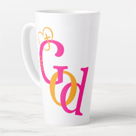 Caneca De Café Latte Caneca de Latte Só Deus