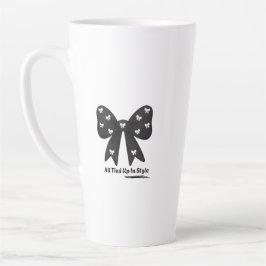 Caneca De Café Latte Caneca de Latte Tudo Amarrado Com Estilo – Laço Pr