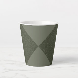 Caneca De Café Latte Caneca de Latte Verde Musgo Diamond Twist – Person