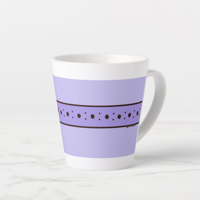 Caneca De Café Latte Caneca de Latte Violeta Roxo Pequena Figdewdrop Re (Ângulo direito)