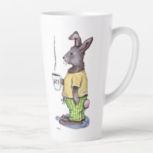 Caneca De Café Latte Caneca de latte WTF Rabbit