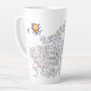 Caneca De Café Latte caneca de latte Zig Zag Doodlebug