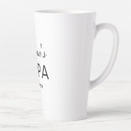 Caneca De Café Latte Caneca de Presente Personalizada Papa Latte Texto