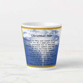 Caneca De Café Latte caneca- Estrela de Natal