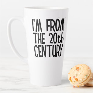 Caneca De Café Latte Caneca Grande de Latte - Eu Sou do Século 20