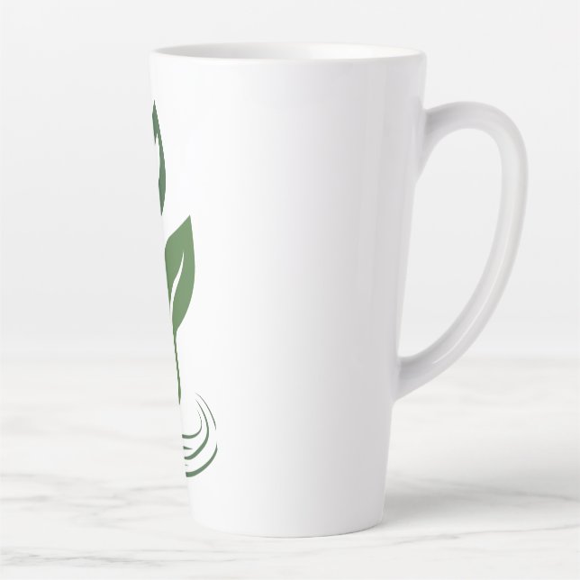 Caneca De Café Latte Caneca Grande Latte Logotipo Heather Niemi Savage (Direita)