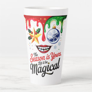 Caneca De Café Latte Caneca Grande para Latte   Temporada Mágica de Inv