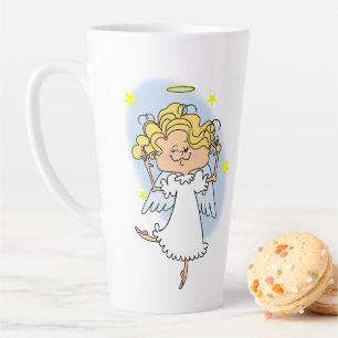 Caneca De Café Latte Caneca Latte de Angel Spirit Única