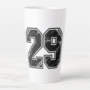 Caneca De Café Latte Caneca Latte Número 29 Esportivo Retro Universitár