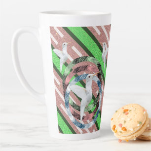 Caneca De Café Latte Caneca Latte Stripe