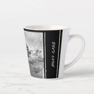 Caneca De Café Latte Caneca LS Latte de Caligrafia Digital Lago dos Cis