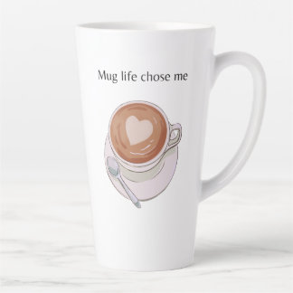 Caneca De Café Latte Caneca Minimalista Mug Life Chose Me Latte