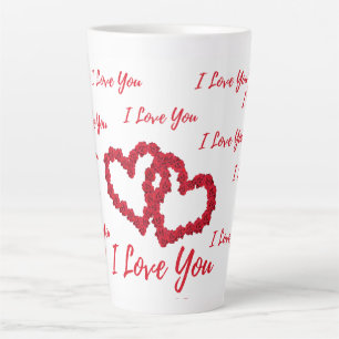 Caneca De Café Latte Caneca para Café Latte Romântica