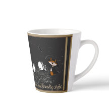 Caneca Pequena de Latte à Espera no Escuro