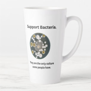 Caneca De Café Latte Caneta Bacteria de Suporte