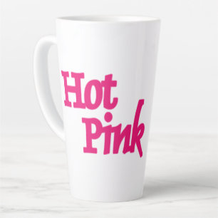 Caneca De Café Latte Caneta latina rosa-quente
