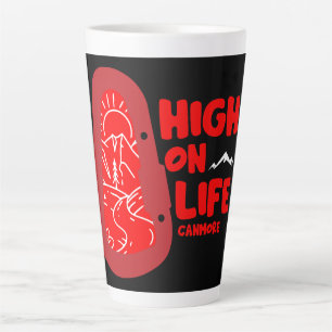 Caneca De Café Latte Canmore Alpinismo Canadá