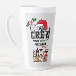 Caneca De Café Latte Cão de Natal Cão Latino
