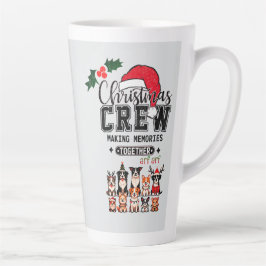 Caneca De Café Latte Cão de Natal Cão Latino